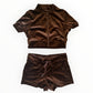 Brown Velvet Set - Thoughts In Threads