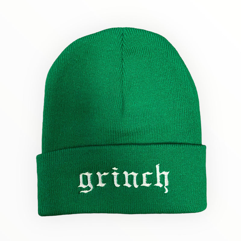 Grinch Beanie - Thoughts In Threads