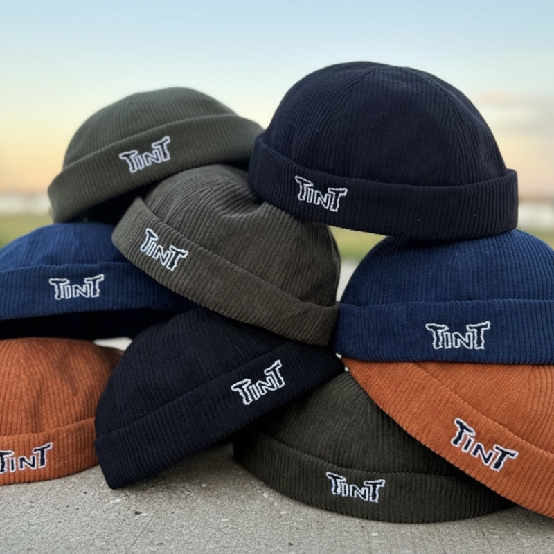 Black Brimless Cap | Thoughts In Threads