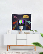 TV Guyde Tapestry - Holocene Art - Thoughts In Threads