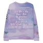 "Lilac Rush" cosmic fit Sweatshirt - Quelle Rox - Thoughts In Threads