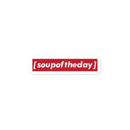 [soupoftheday] Logo Sticker - [ s o u p o f t h e d a y ] - Thoughts In Threads