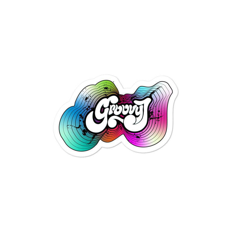 Groovy Slaps Full Logo Sticker - Groovy J - Thoughts In Threads