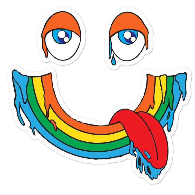 Rainbow Smile Sticker - Thoughts In Threads