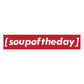 [soupoftheday] Logo Sticker - [ s o u p o f t h e d a y ] - Thoughts In Threads