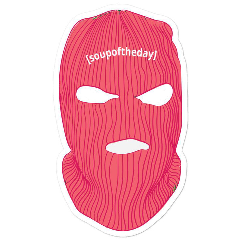Mask Up Sticker - [ s o u p o f t h e d a y ] - Thoughts In Threads
