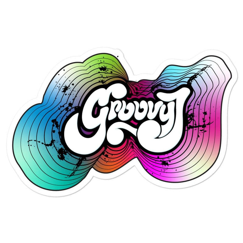 Groovy Slaps Full Logo Sticker - Groovy J - Thoughts In Threads