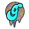 Groovy Slaps Cyan Sticker - Groovy J - Thoughts In Threads